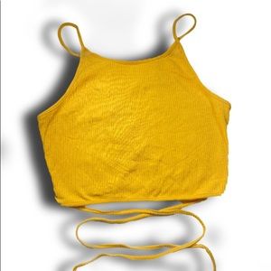 Criss Cross tie back Crop top